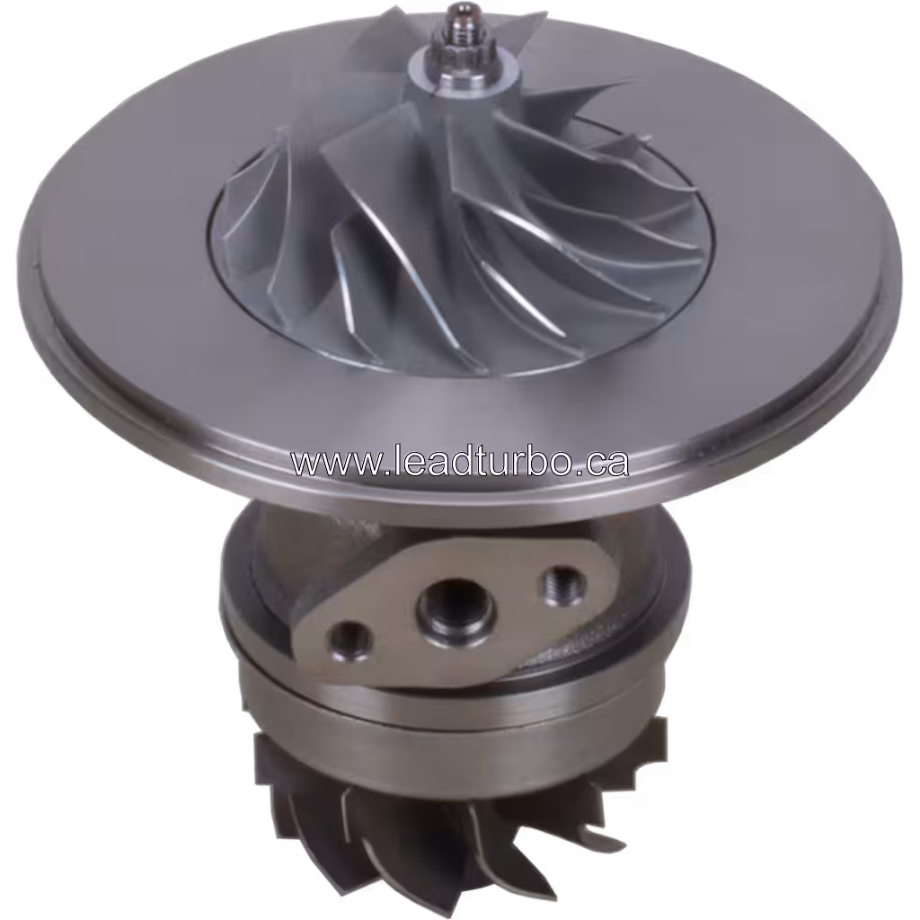 Vista lateral del core de turbocompresor HX40W