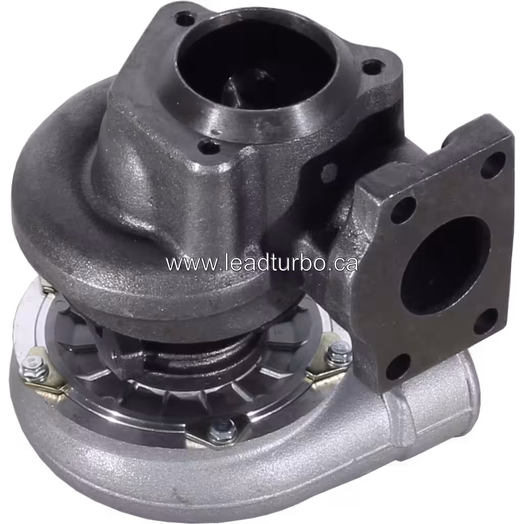 Turbosprężarka 1487183 GT2052 zamiennik do Perkins T4 40 4L 97HP i Cummins bottom 45 degree view