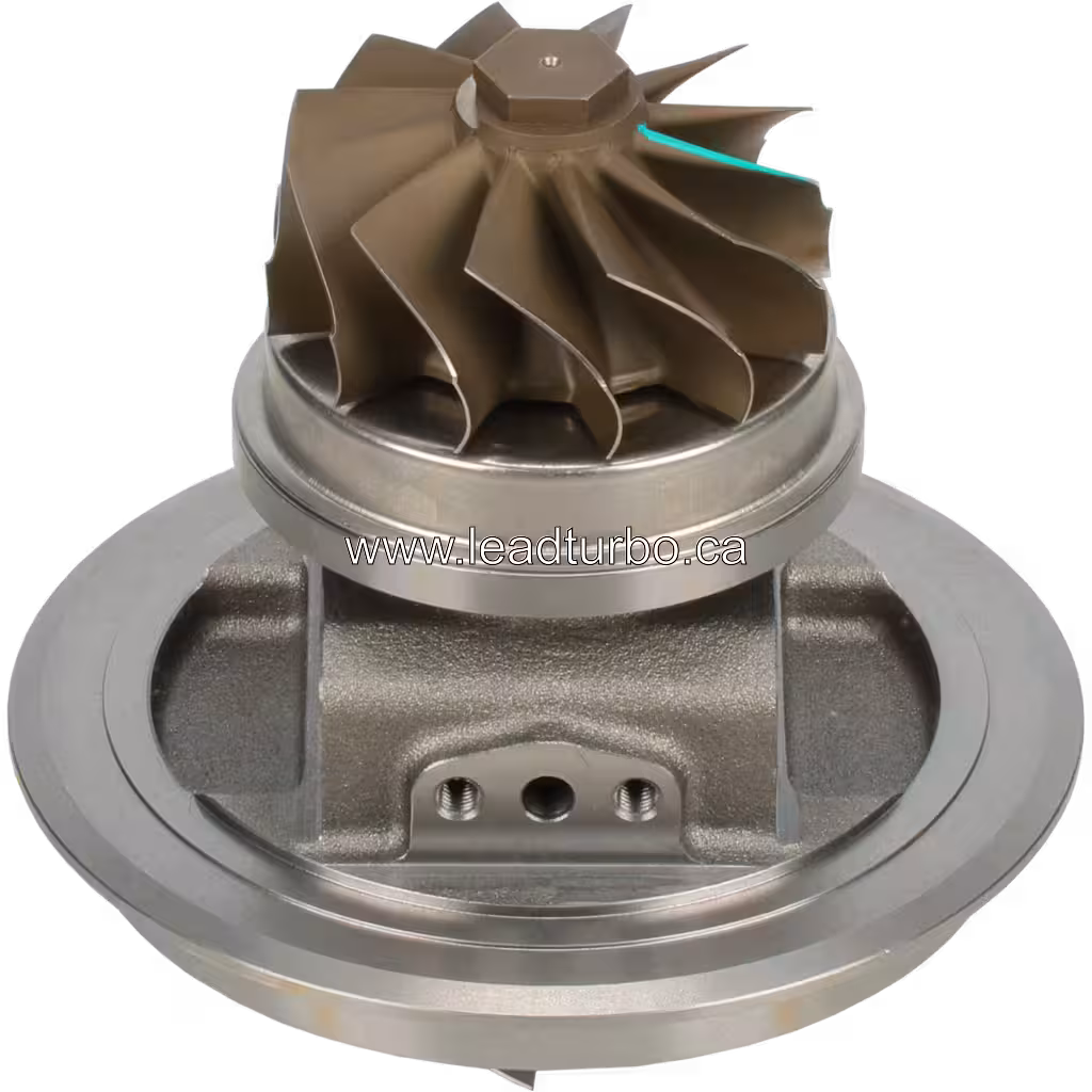 6502-52-5810 KTR130-33CAW Turbocharger Core for Komatsu HD465-7R bottom 45 degree view