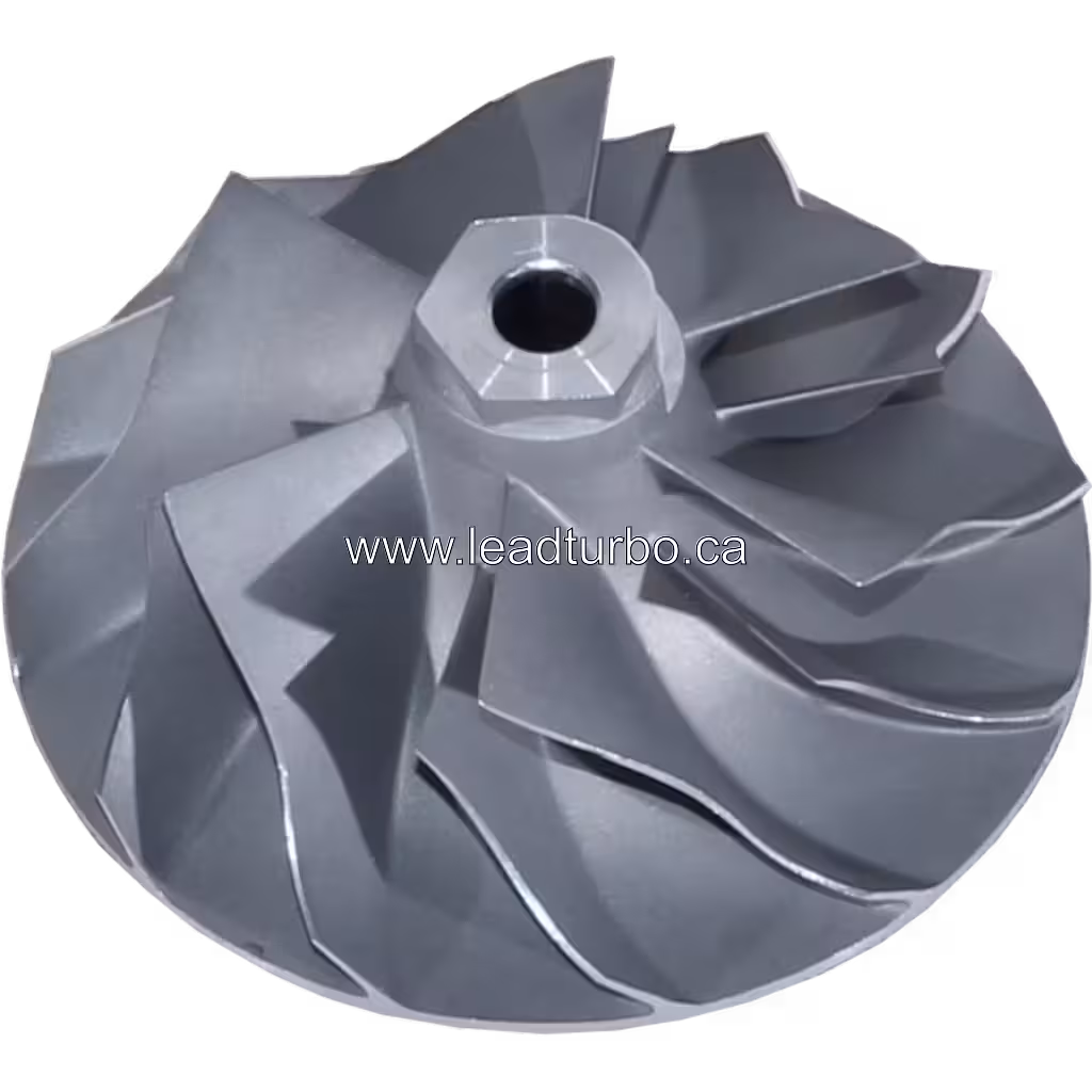 Roue de compresseur 434354-0007 pour Turbo GT4288 Scania DSC11-80 45 degree view