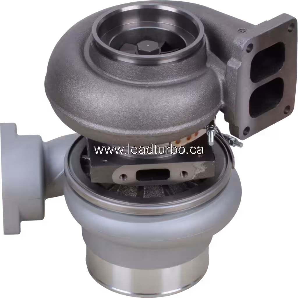 Turbo 6505-52-5510 KTR110G-776B para Komatsu WA600-1 S6D170-1D bottom 45 degree view