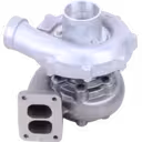 Turbosprężarka MTU 6V396 03 widok boczny i uchwyty montażowe