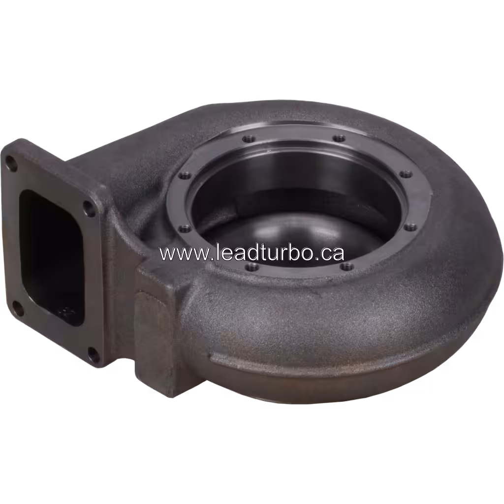 3519925-cast-1 HX82 Turbine Housing for Cummins QST30 Turbocharger Replacement bottom 45 degree view