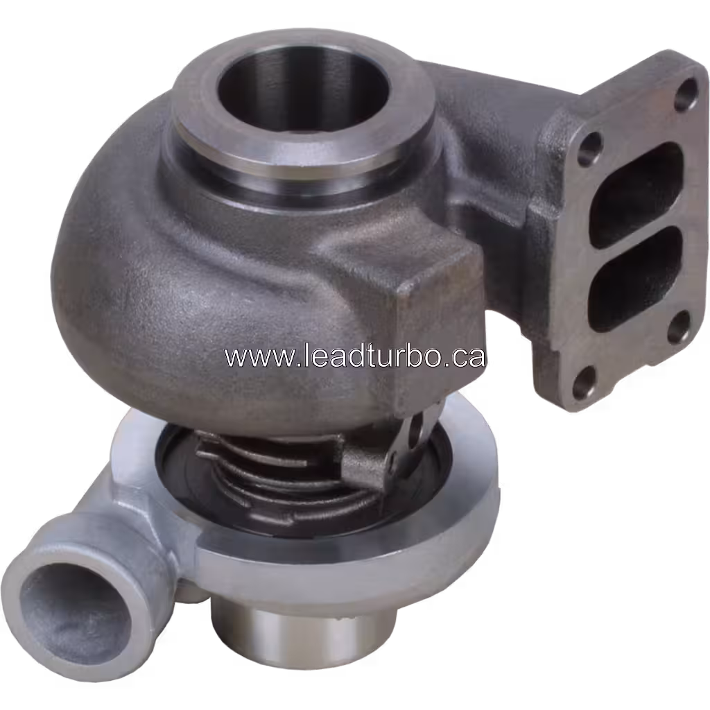 83999247 T250-01 Turbocharger Replacement for Ford New Holland Tractor 7840 bottom 45 degree view