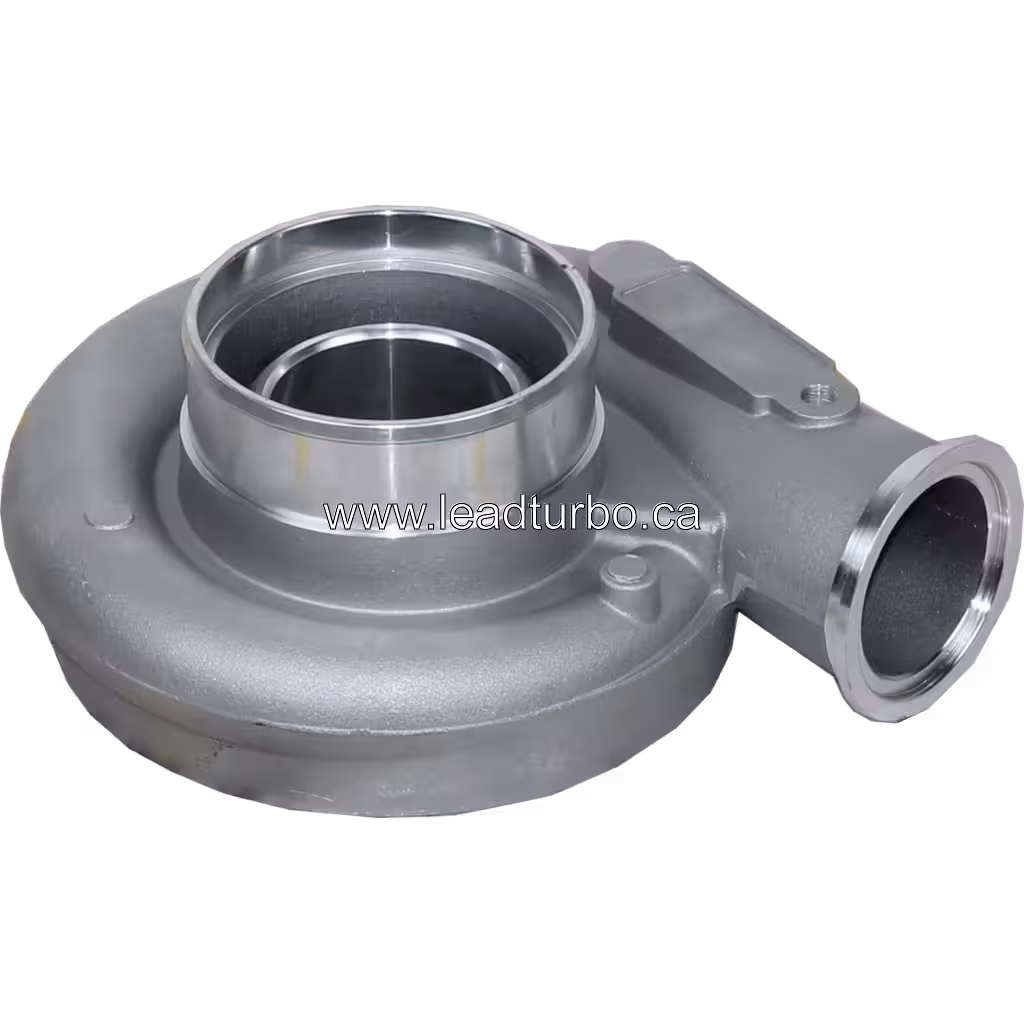 Vista frontal de carcasa compresor turbo Cummins ISL