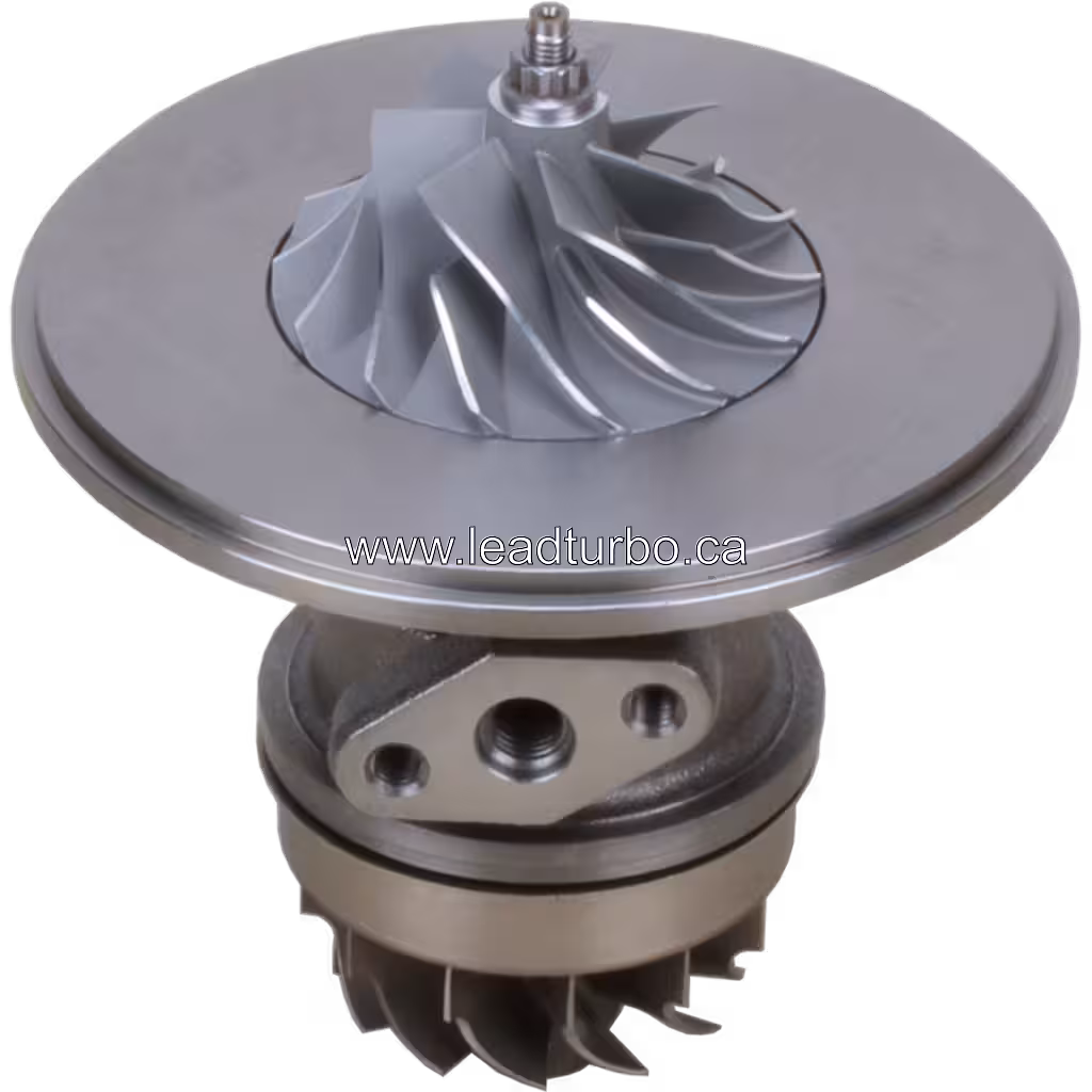 Vista lateral do core turbo HX35W referência 4027864