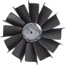 Roda de turbina 3575267 TW vista lateral