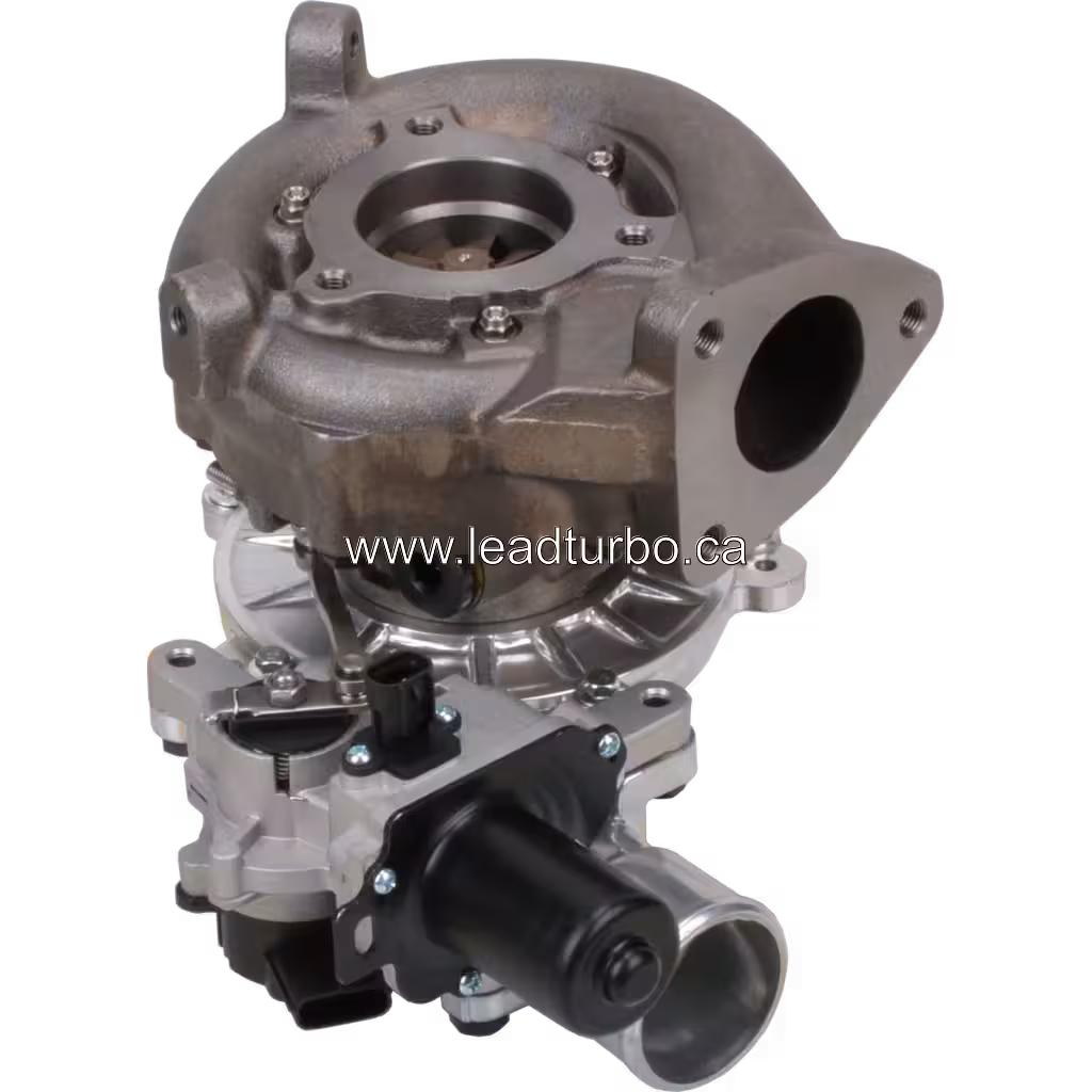 Turbocharger 17201-30100 para Toyota Hilux 1KZ-T bottom 45 degree view