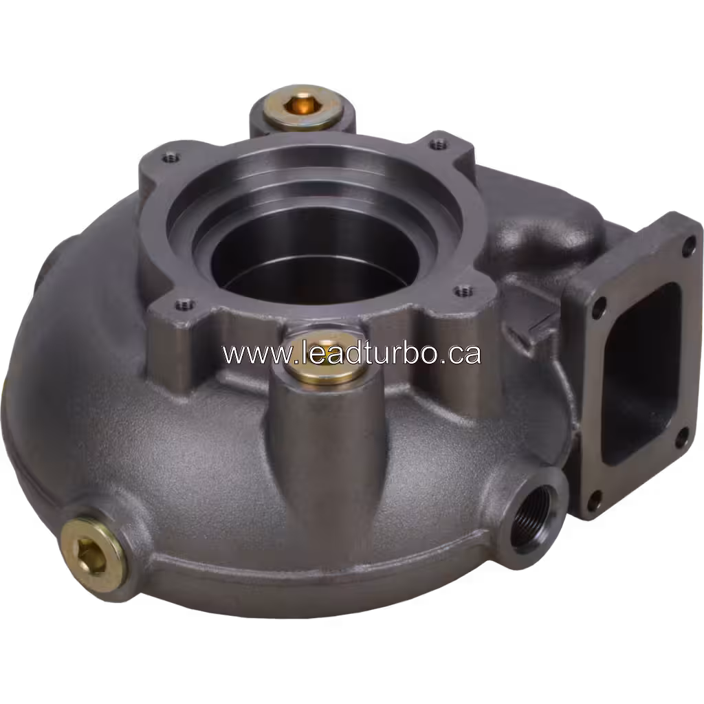 Turbine housing 2843504 HX80M vista replacement a 45 grados, apertura central mecanizada
