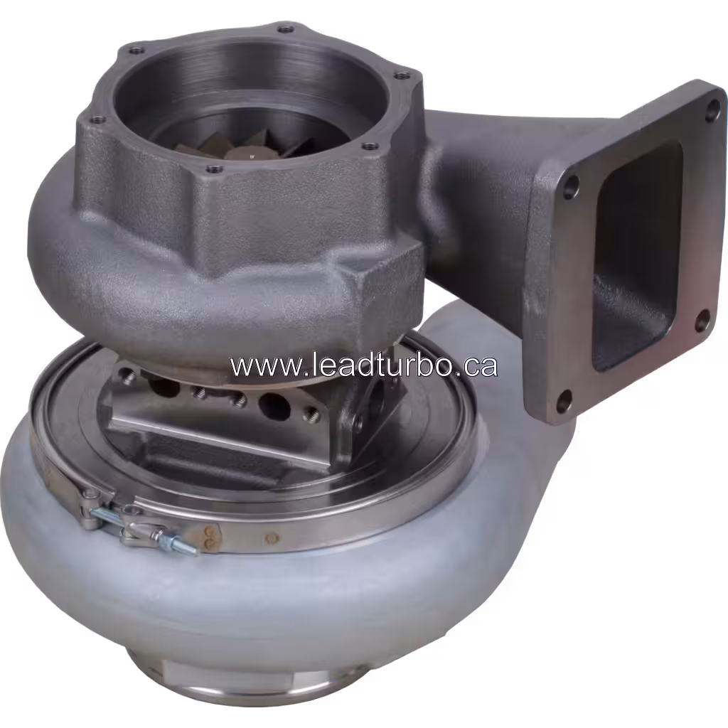 Turbo 6502-51-5040 vista inferior com carcaça do turbina e conjunto central