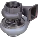 Turbo 6502-51-5040 vista inferior com carcaça do turbina e conjunto central
