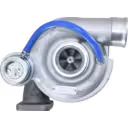 Turbo GT2556 711736-5026 com atuador de geometria variável e mangueira azul