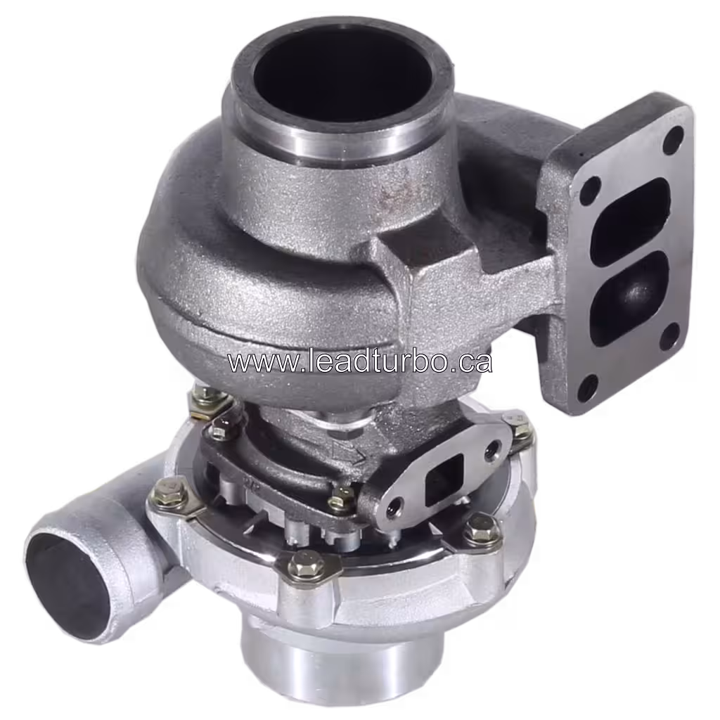 Turbosprężarka 3592109 HX30 zamiennik do Cummins 4BTA bottom 45 degree view