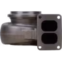 14961016100 S410SX turbine housing front view with two-port flange