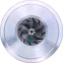 Core turbosprężarki J96 FOR 736210-0009-R widok z przodu