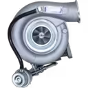 Turbocharger Cummins 6BTAA 250HP vista frontal