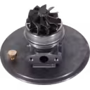 Vista inferior del core de turbocompresor S200S022 con brida de montaje