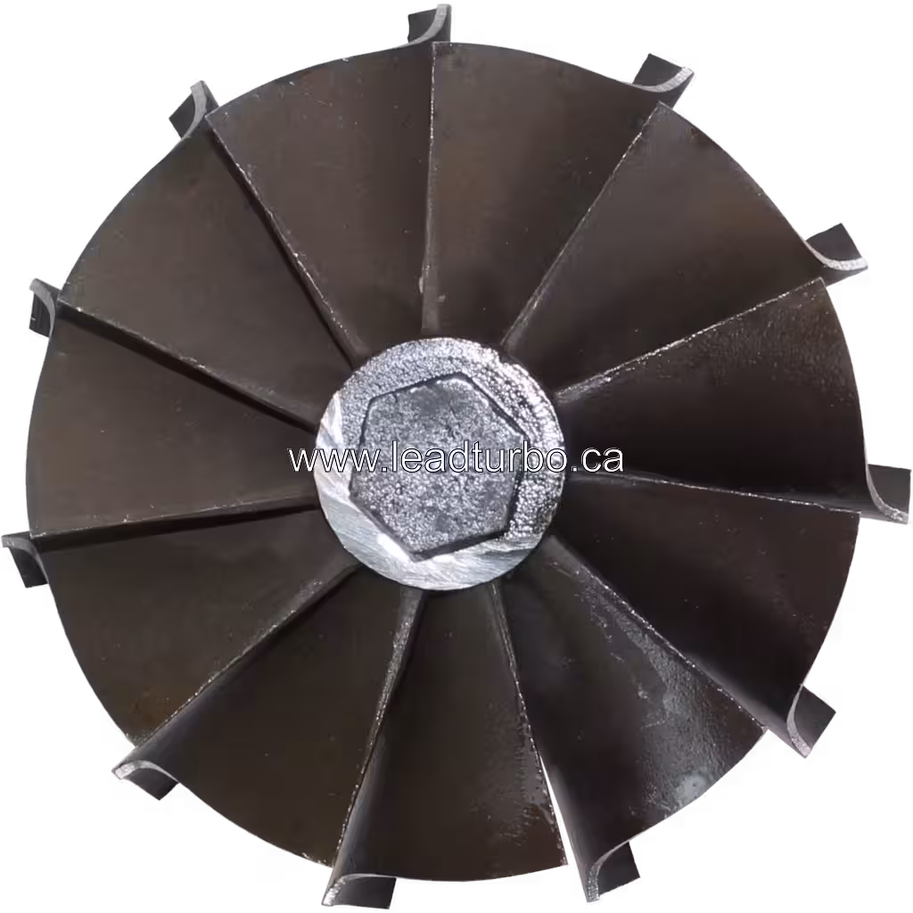 Detalhe da roda de turbina de turbocompressor J96