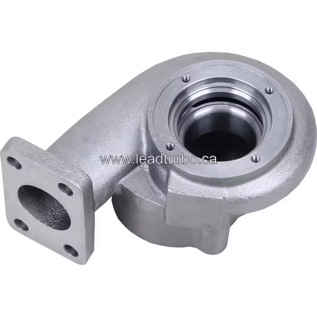 Корпус турбіни турбокомпресора для CAT CS533E та Perkins 1104C bottom 45 degree view
