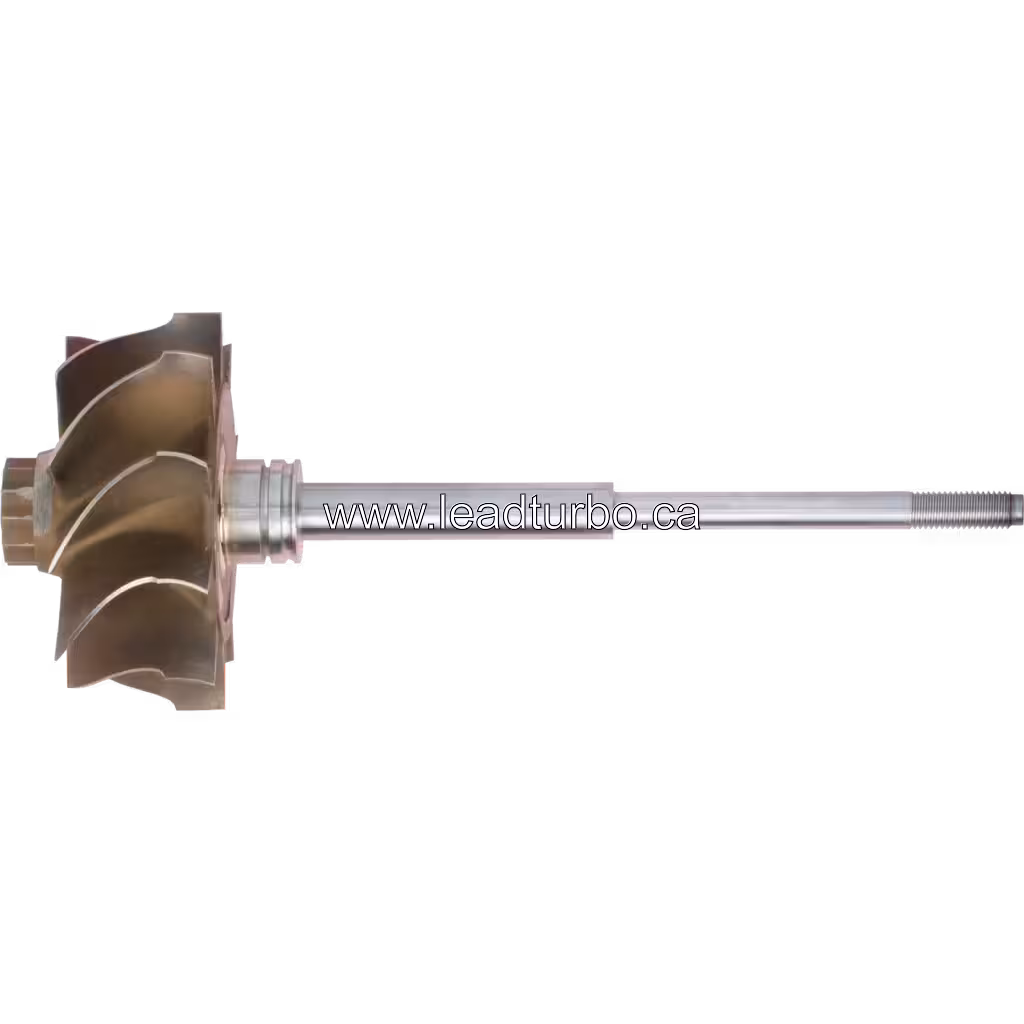 Profil latéral de la roulette turbine 318336 S200 avec arbre long
