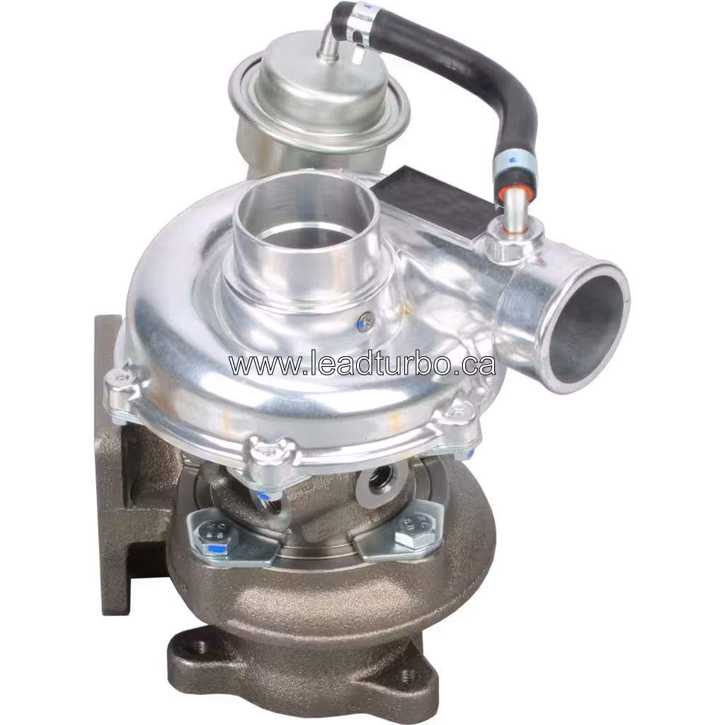 Vue latérale du turbocompresseur Isuzu 4JB1TC