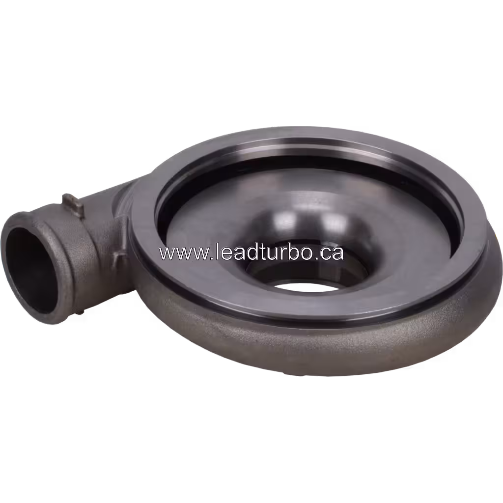 Carcasa de Compresor 3593400 para Turbo HX83 Cummins QSK50 bottom 45 degree view