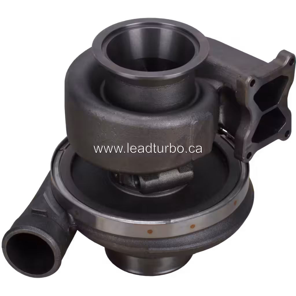 Turbocompresseur de remplacement 4956137 HX83 pour Cummins QSK38 bottom 45 degree view