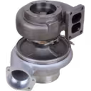 Side view of S4T turbocharger with actuator