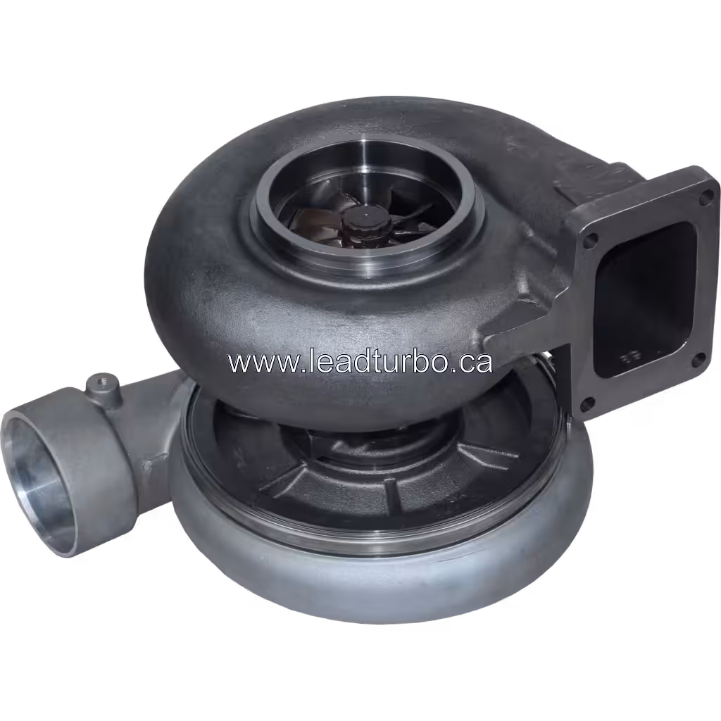 Турбокомпресор 3529718 HC5A для двигуна Cummins KTTA19 bottom 45 degree view