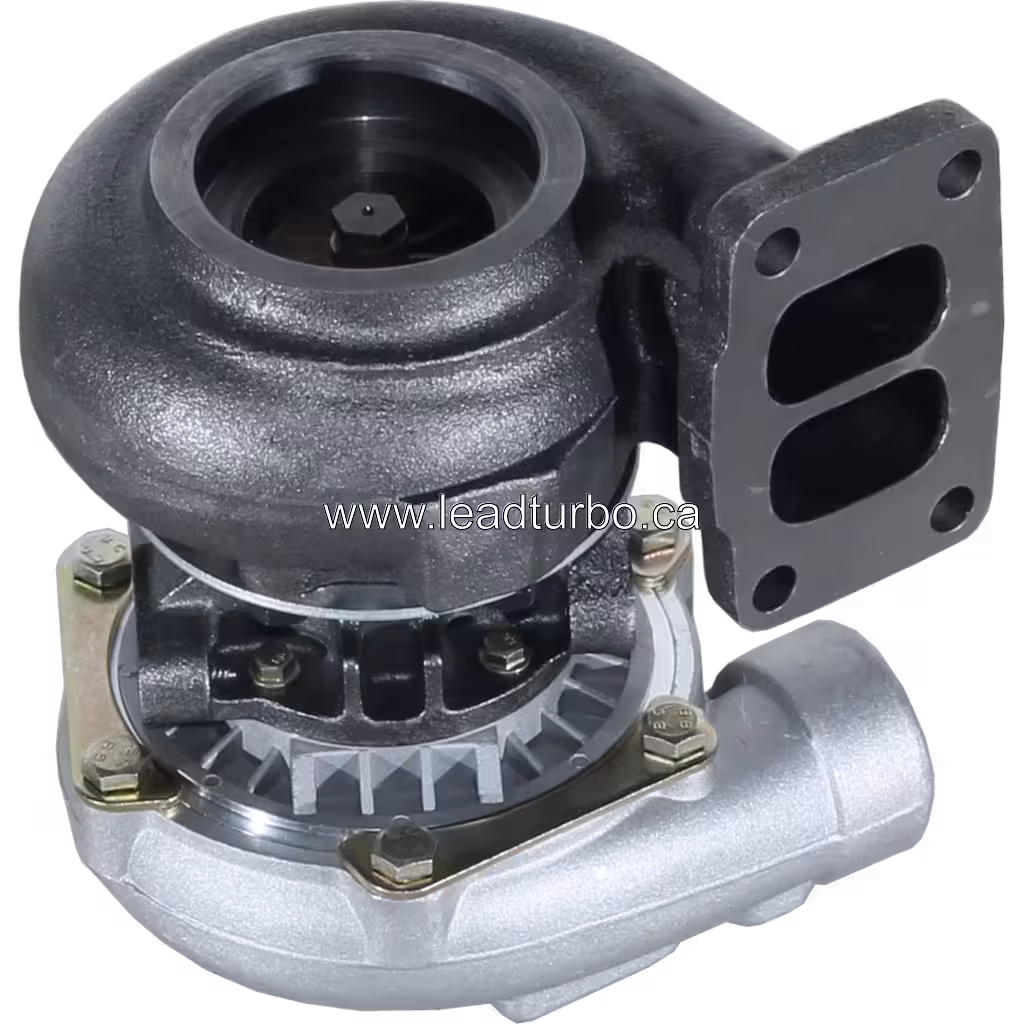 Турбокомпресор 465778-0017 (TA3107) для двигунів Perkins та Caterpillar 3054 bottom 45 degree view