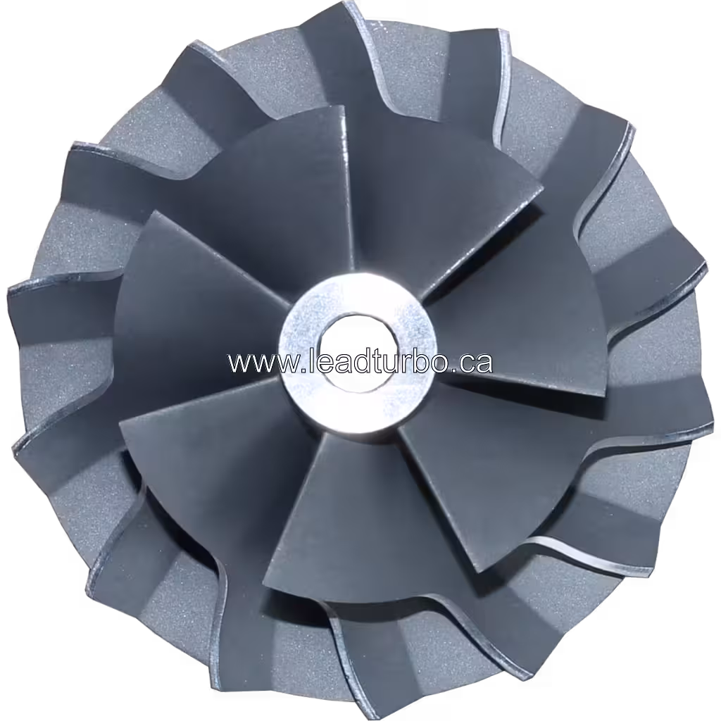 Roda compressora turbo 14877100003 CW detalhe