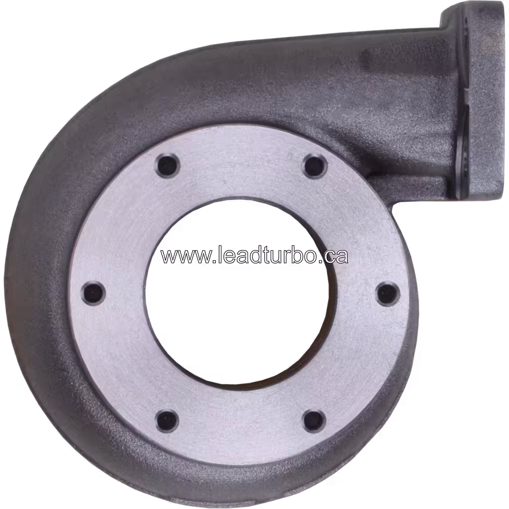 Turbine housing 3524748-cast H1E widok z przodu, obudowa turbinowa z dwoma portami wydechowymi