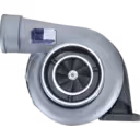 Vue de face du turbocompresseur 144402-0000 HT3B avec carter compresseur