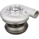Vista replacement a 45 graus do turbo 5323959 mostrando a roda do compressor