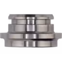 Par de anillos de empuje metálicos plateados para turbo HX35W