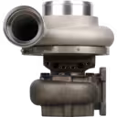 Turbocompresseur KTR110M 6505-71-5020 vue de face avec carter supérieur poli