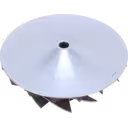 Turbolader Kompressorrad Detailansicht
