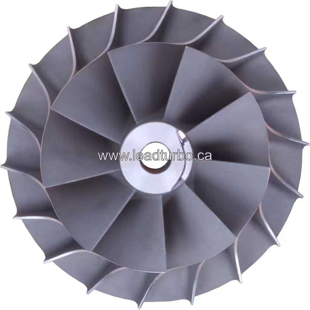 Roue de compresseur pour turbo J96 - Ref 6505-71-5550 CW top view
