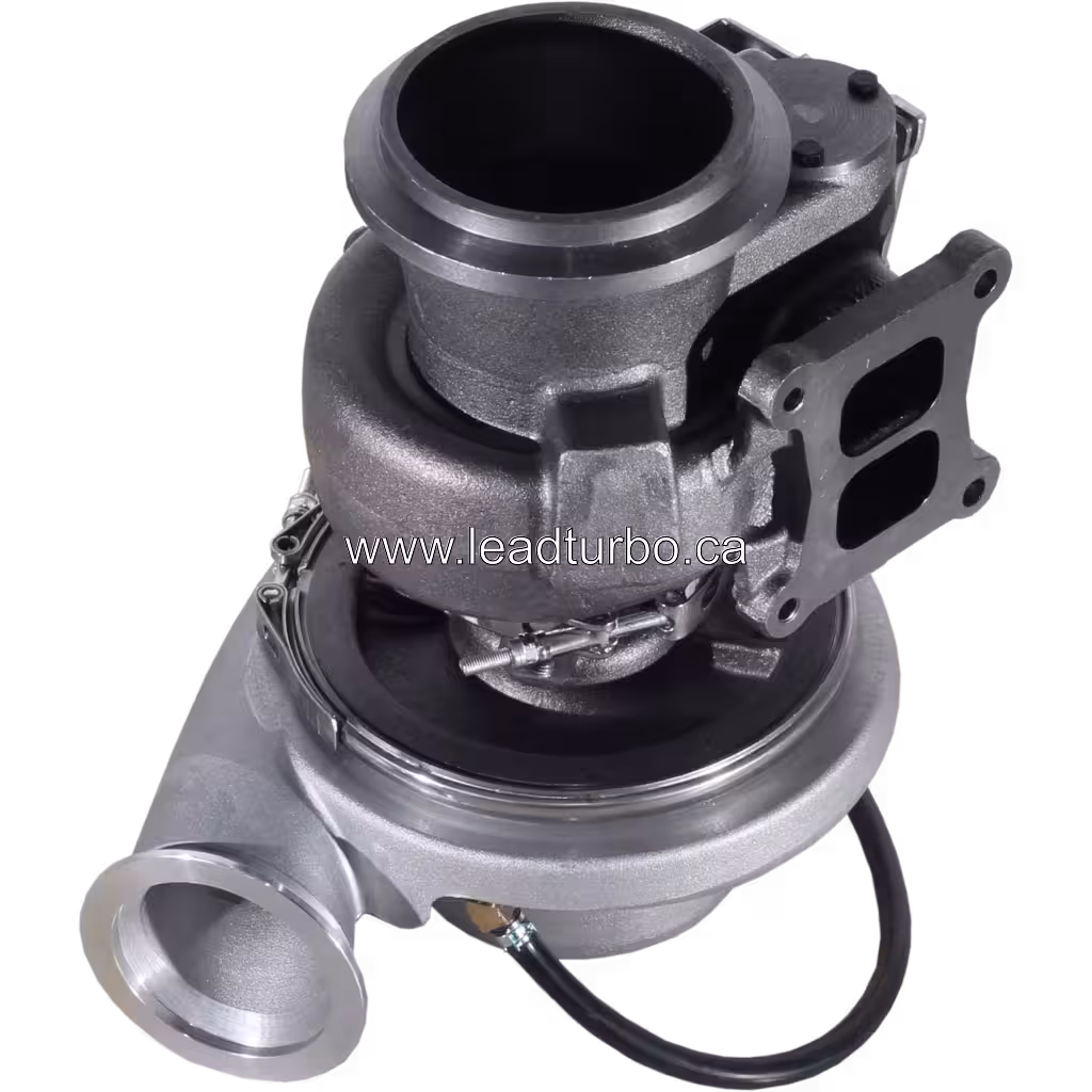 Flange de escape de duas portas na carcaça da turbina do turbo 3792809H