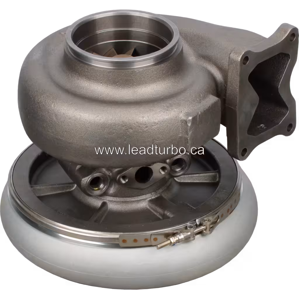 Турбокомпресор 3598329 HX82 для Cummins QSV91 (PowerGen) bottom 45 degree view