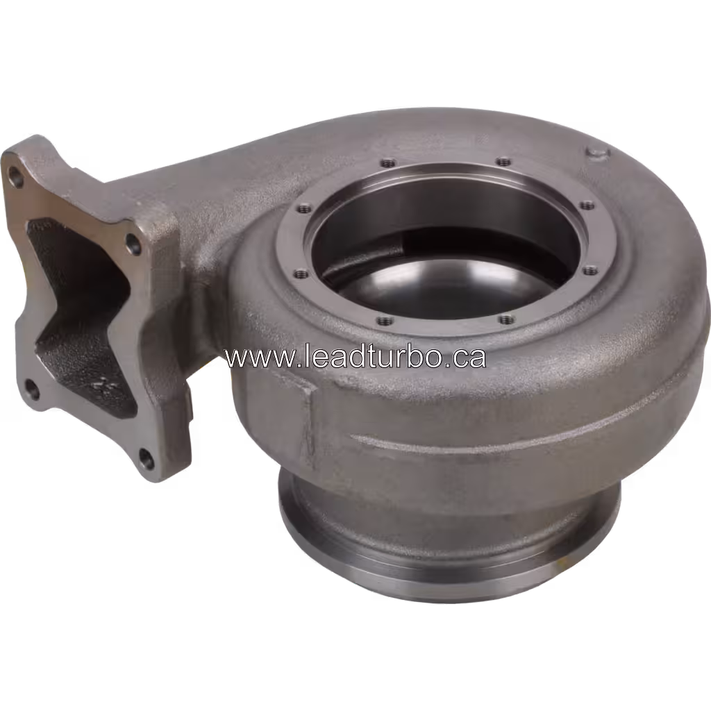 4036481 Turbinengehäuse HX82 Turbolader Ersatz für Cummins QSK60 bottom 45 degree view