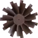 Detalle de la rueda de turbina de turbocompresor J96