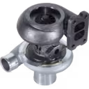 Turbocompresseur 0R6599 vue de bas montrant le support de montage et le cartouche
