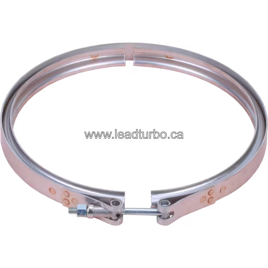 Detalhe da V-band turbo Komatsu HD785-7 SAA12V140E-3B