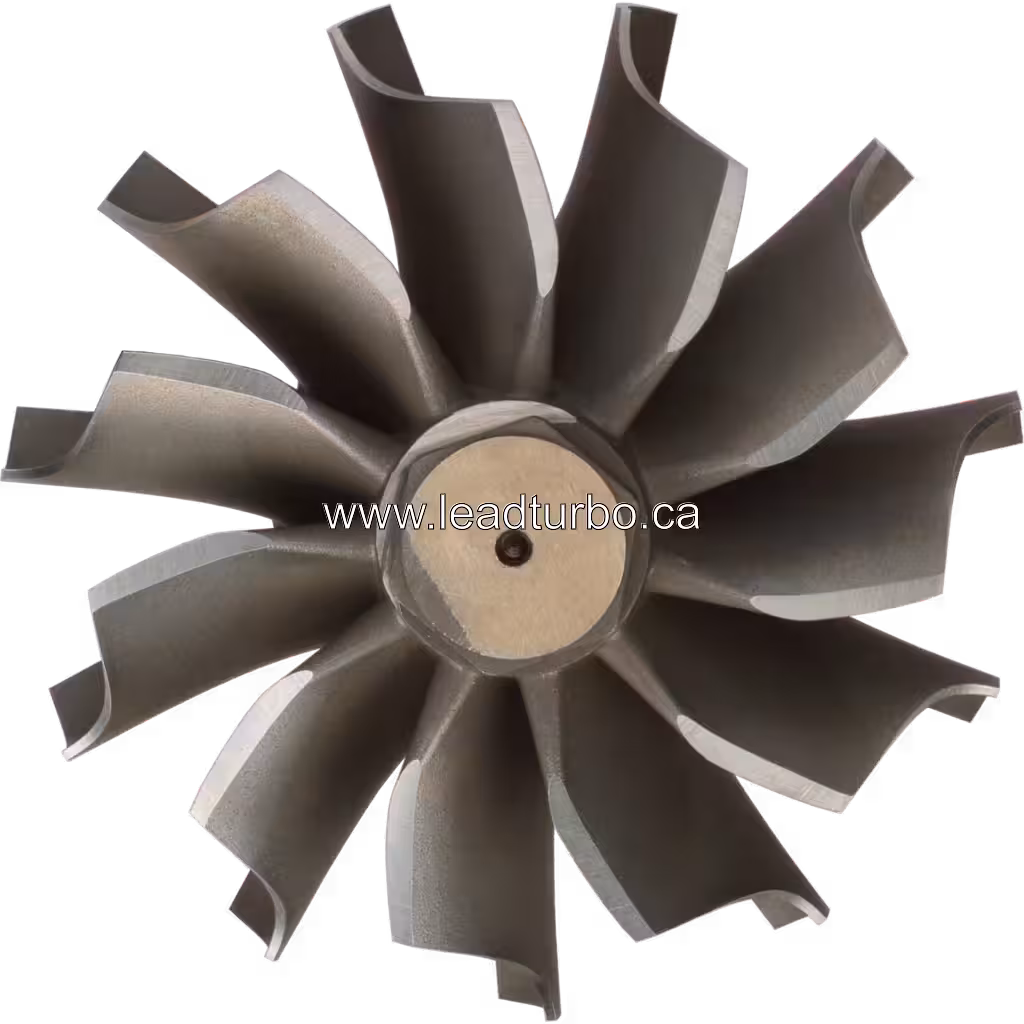 442208-0001 Turbinenrad Ersatz für TV9101 Turbocharger (CAT Earth Moving) top view