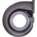 Turbine Housing FOR 3527372 TH para Cummins KT38, vista frontal