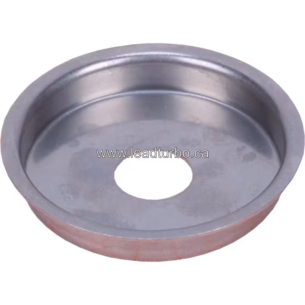 318281 HS Heat Shield S1B Turbocharger bottom 45 degree view
