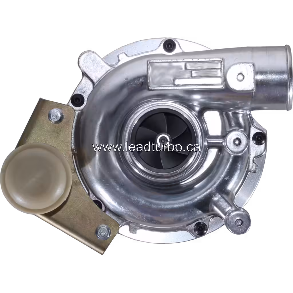 Turbolader 8972402101 RHF4H- für Isuzu D-Max 2.5 TD, Frontansicht mit Kompressor