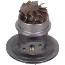 Agricultural turbo core assembly side view