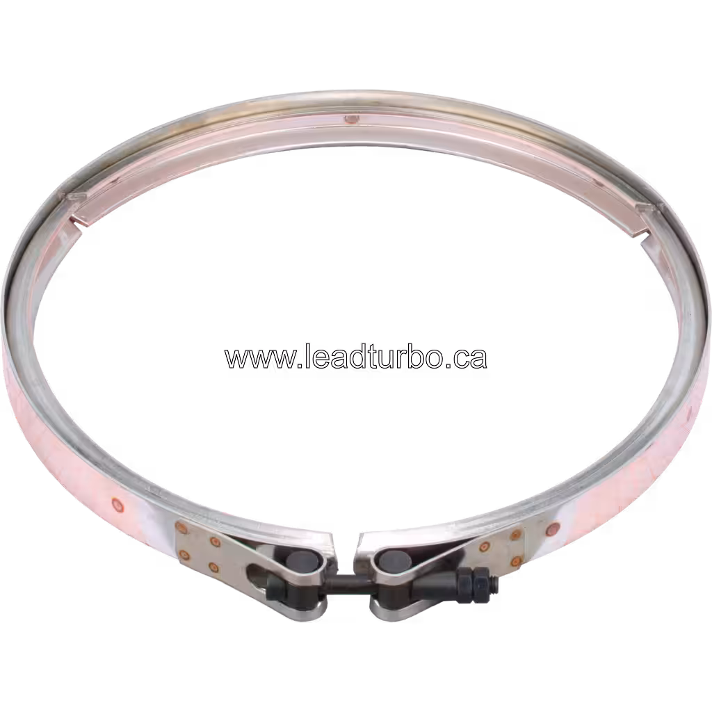 3590386 HE851 Turbocharger V-Band for Cummins QSK60 45 degree view